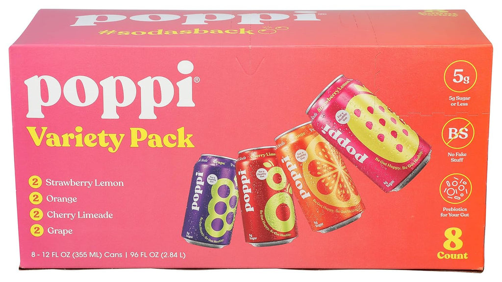 Poppi Probiotic Soda 8pk, 12 FZ U2145