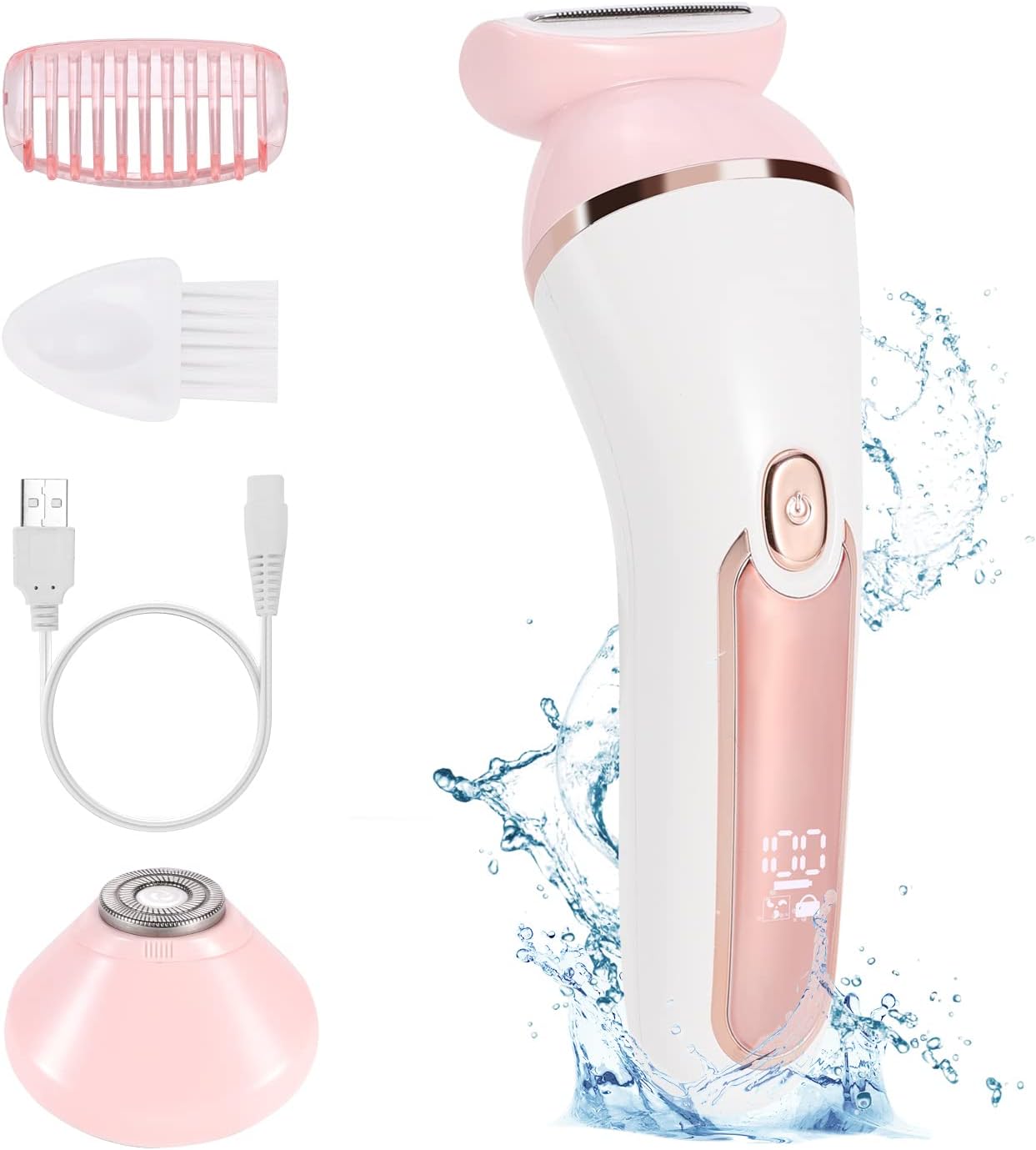 2-in-1 Rechargeable Electric Shaver for Women Z51092
