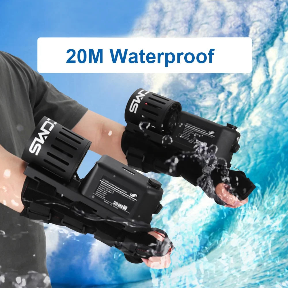 2pcs Electric Underwater Scooters 20M Waterproof T1884