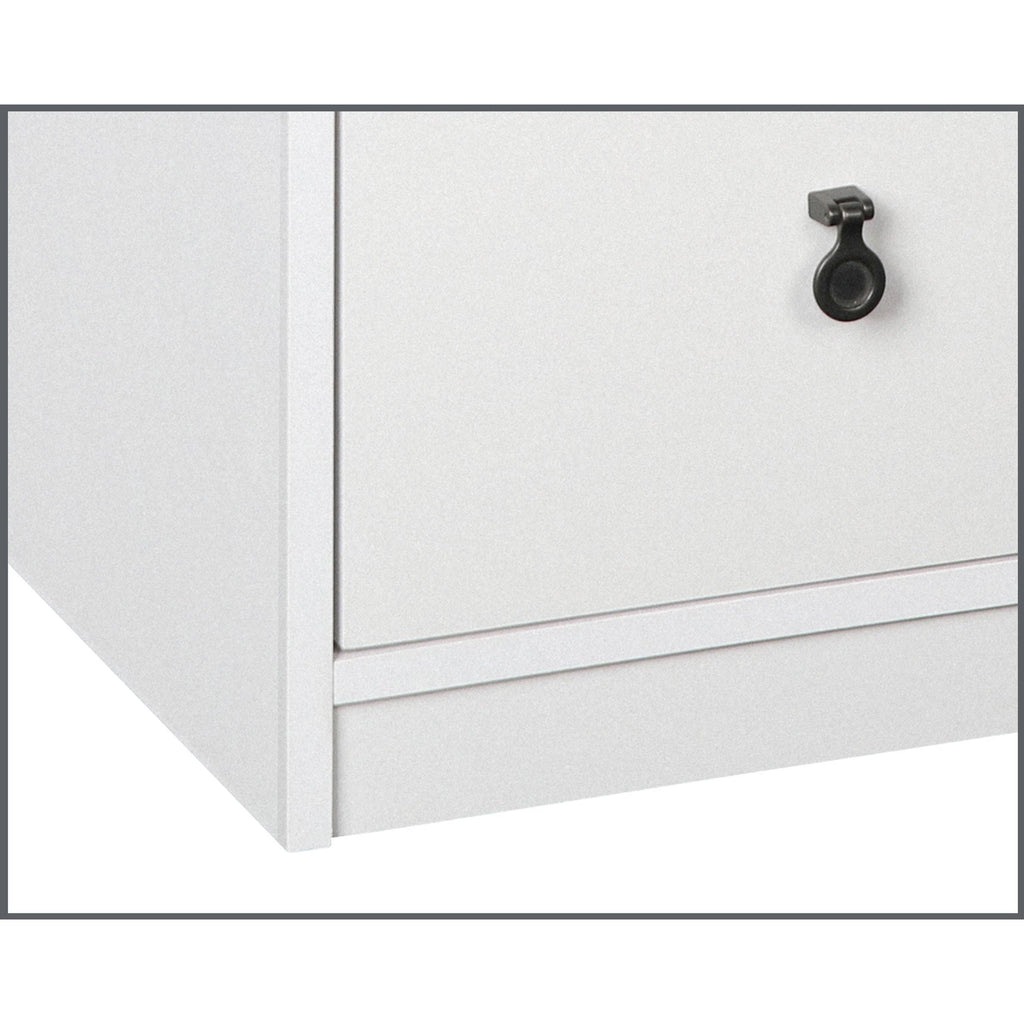 White Gray Oak 3-Drawer Filing Cabinet T543439