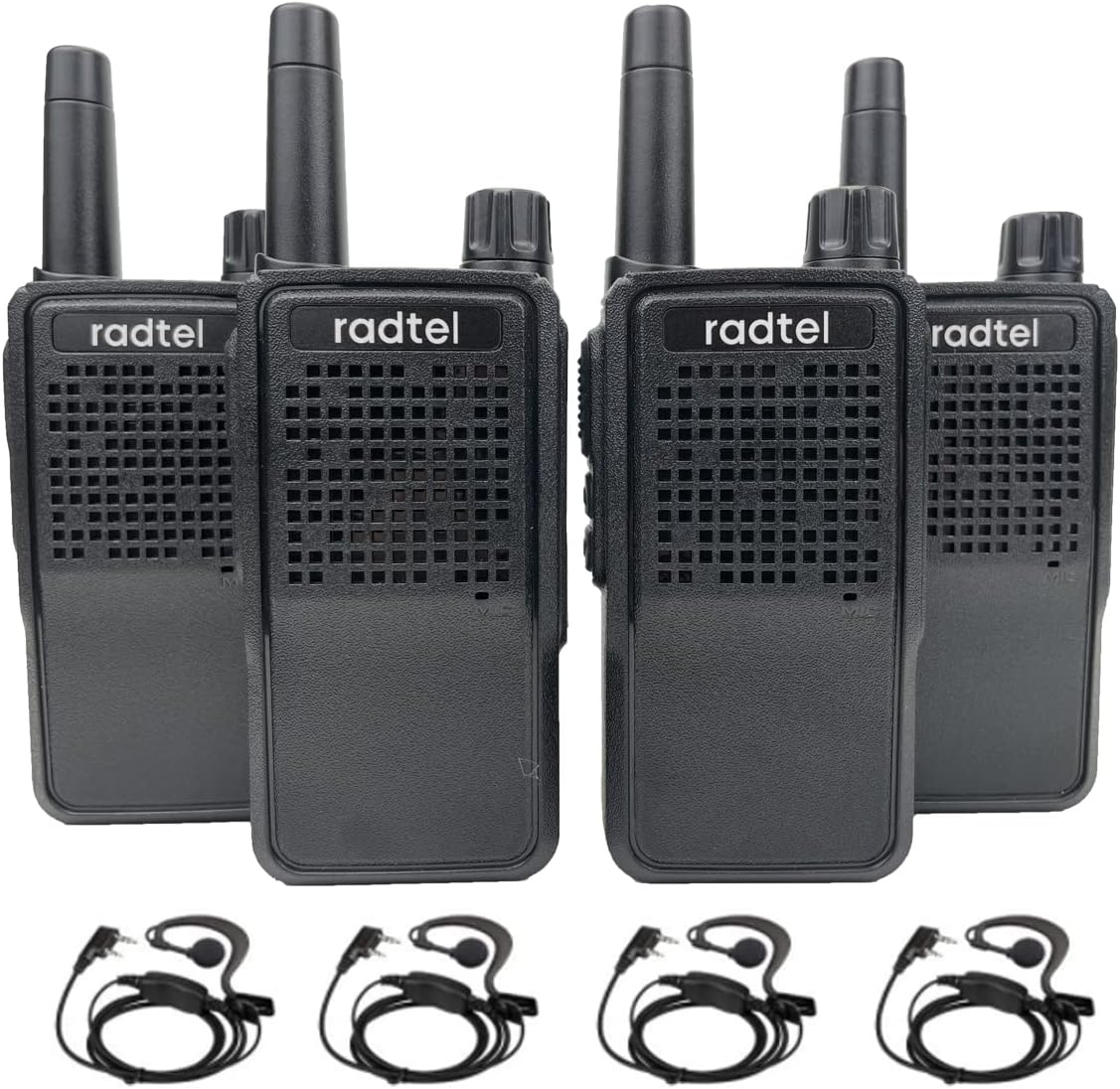 4 Pack Rechargeable Two Way Radio Walkie Talkies X6387