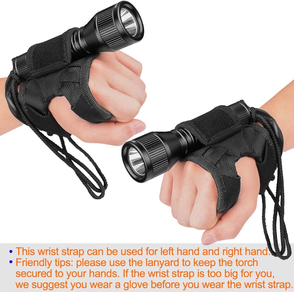 D550 Dive Light 1000 Lumens Scuba Dive Torch with Battery, Wrist Strap, Lanyard, Waterproof O-Rings S408660