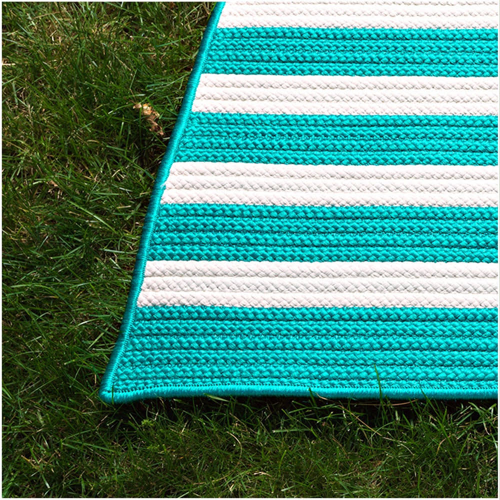 Black White Stripe Rug Y10896