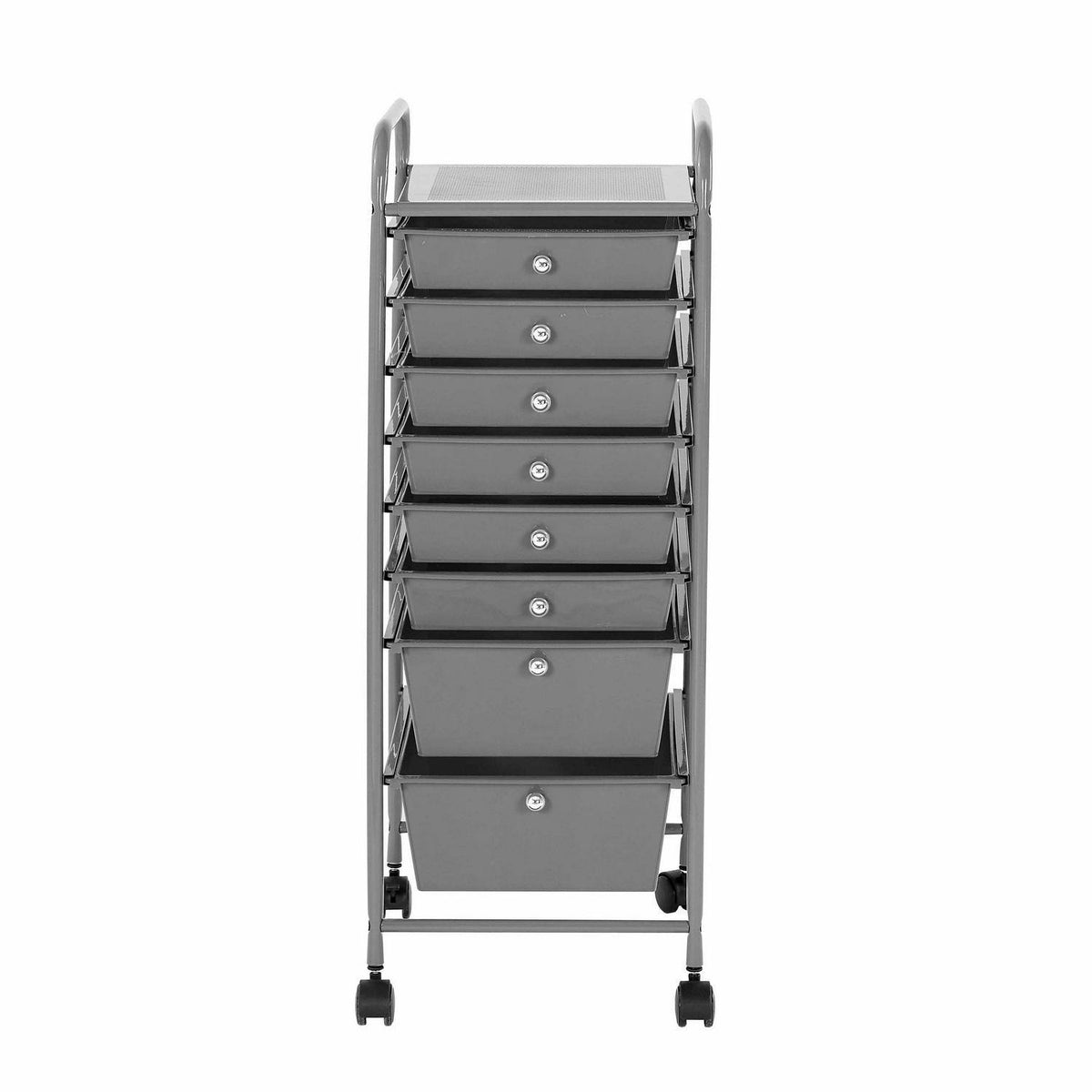 8 Drawer Rolling Storage Cart Grey T137470