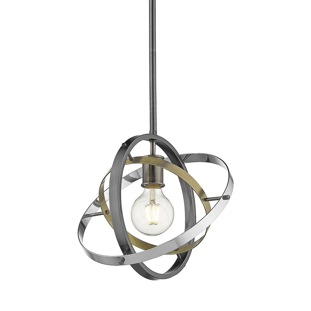 Chrome Semi-Flush Mount Light E430