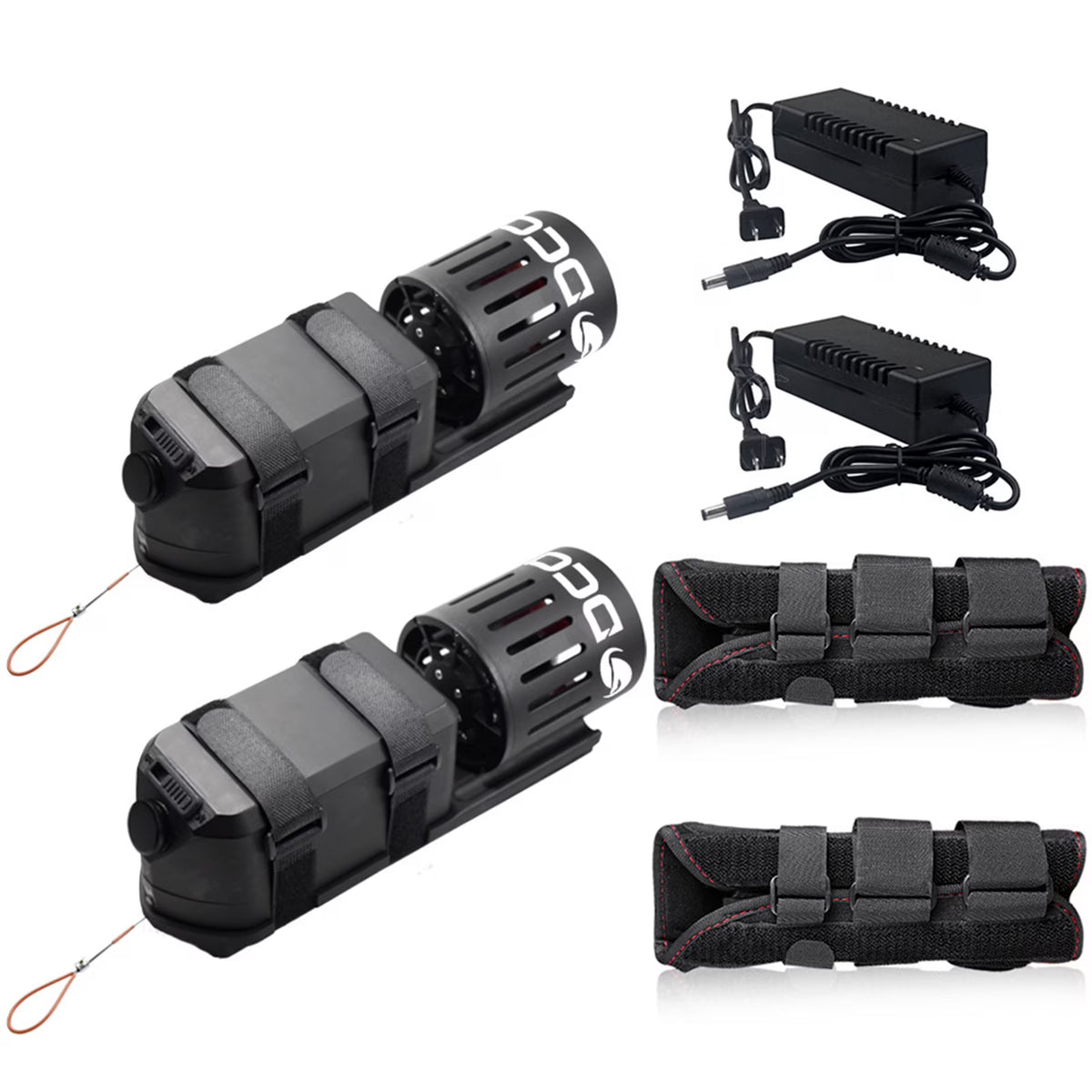2pcs Electric Underwater Scooters 20M Waterproof T1884
