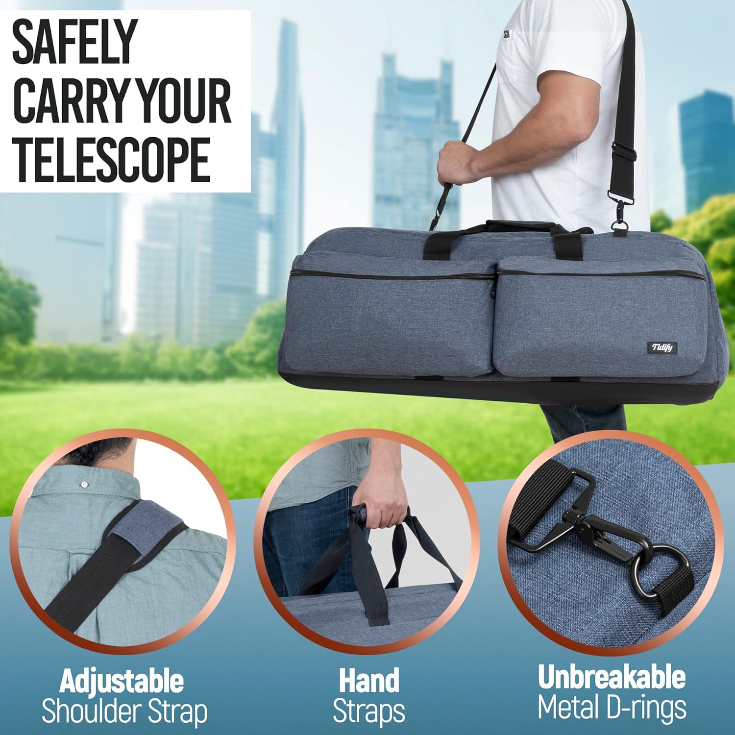 Extra Large Telescope and Tripod Case/Bag - 40” X 12.3” X 12.3” D989