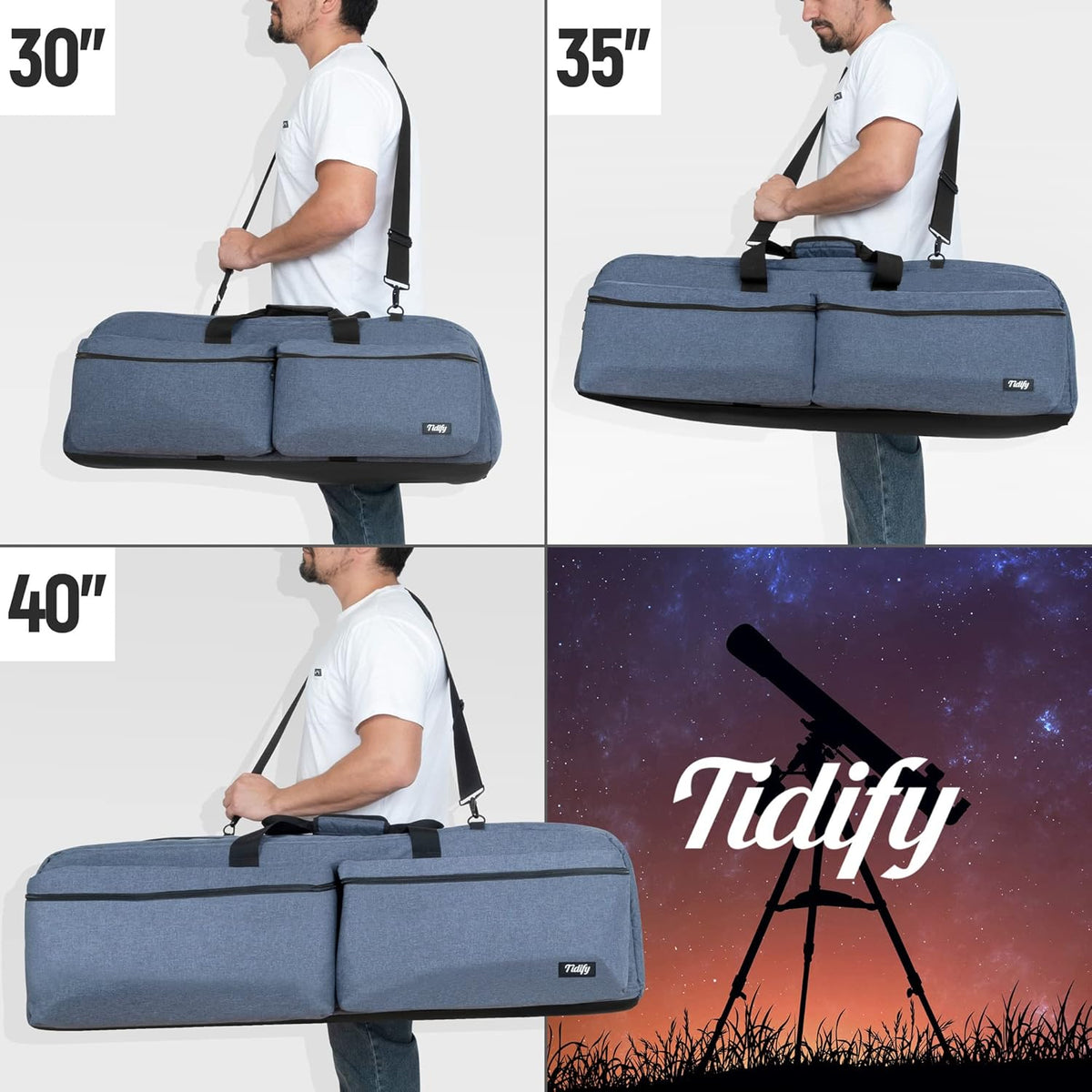 Extra Large Telescope and Tripod Case/Bag - 40” X 12.3” X 12.3” D989