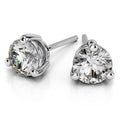 18K White Gold Diamond Stud Earrings A7328