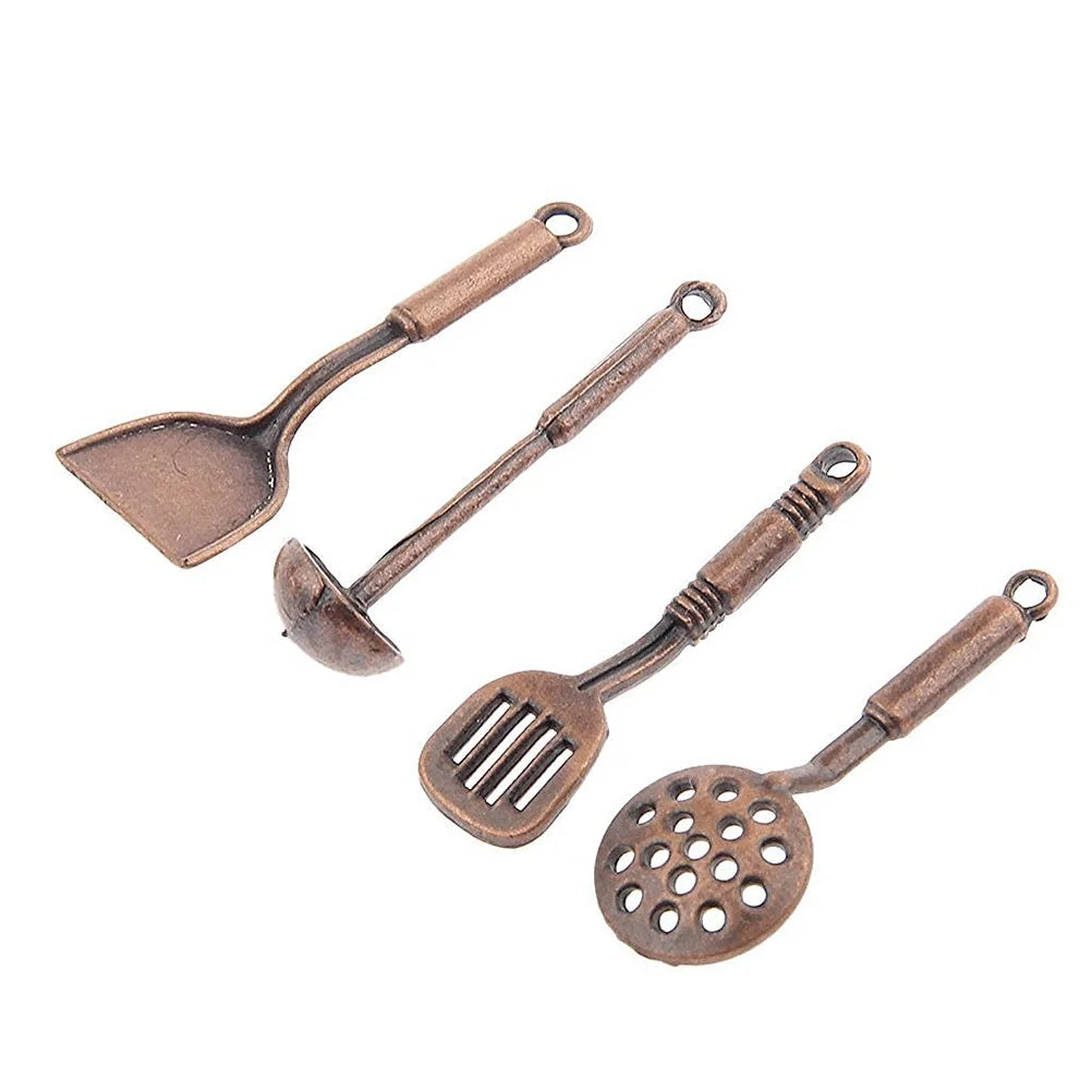 5pcs 1:12 Dolls House Miniature Metal Kitchenware Kitchen Accessories U954