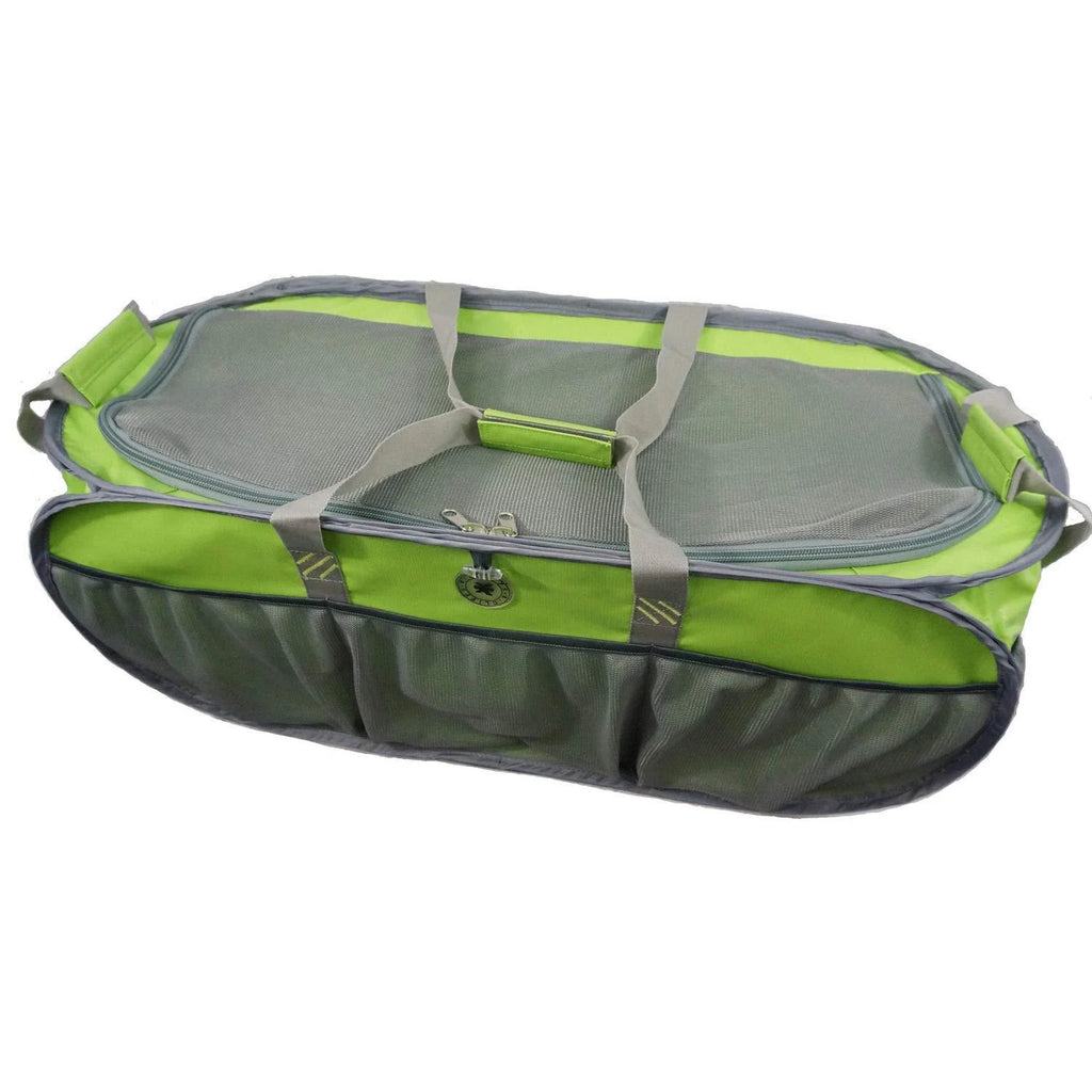Heavy Duty Trunk Organizer Cargo Bag with Lime Green / Silver N101