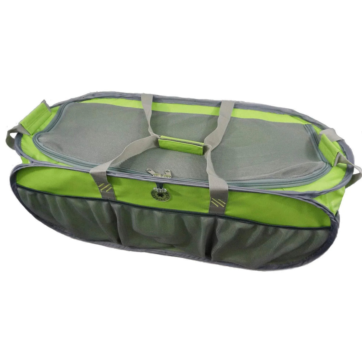Heavy Duty Trunk Organizer Cargo Bag with Lime Green / Silver N101