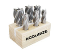 6 Pc Multi Flute H.S.S. End Mills Set, 3/4'' Shank, Cutting Dia 3/4'' to 1-1/2'' G56585