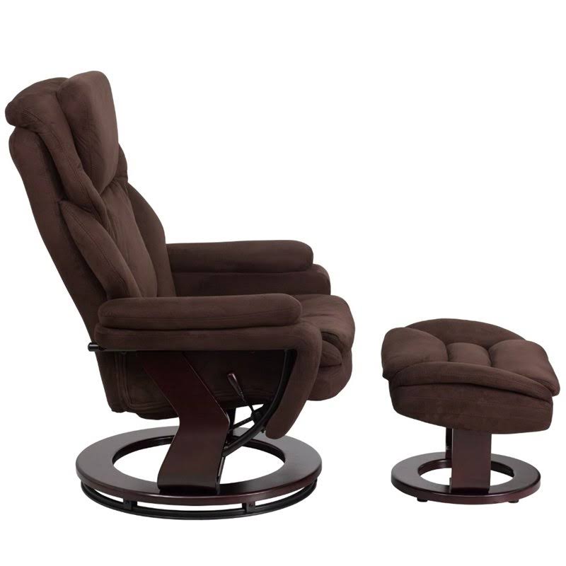 Brown Microfiber Recliner P106