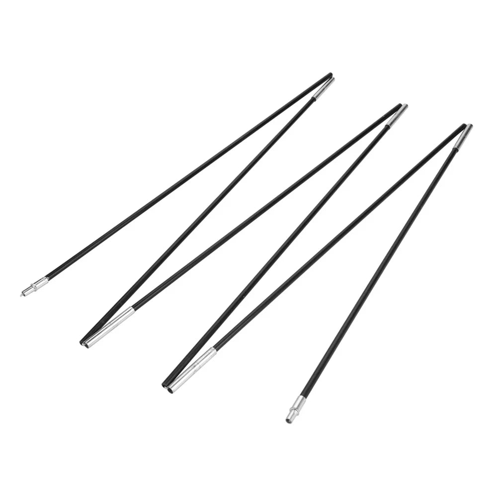 Fiberglass Camping Tent Pole Bars Sunshelter Support Rods Awning Frames Kit I46759