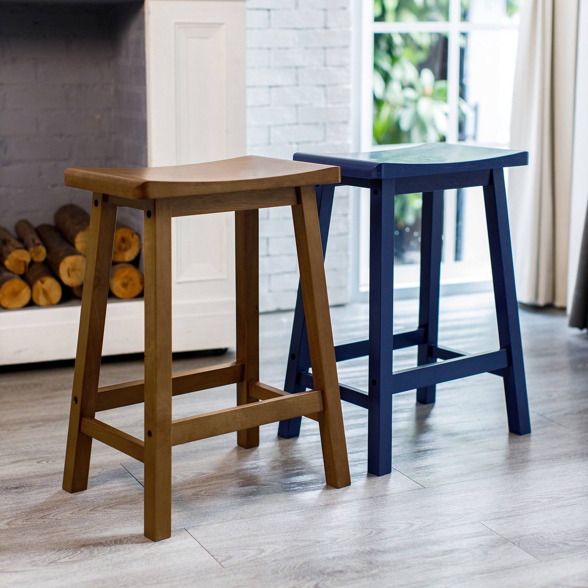 White Saddle Stool R19236