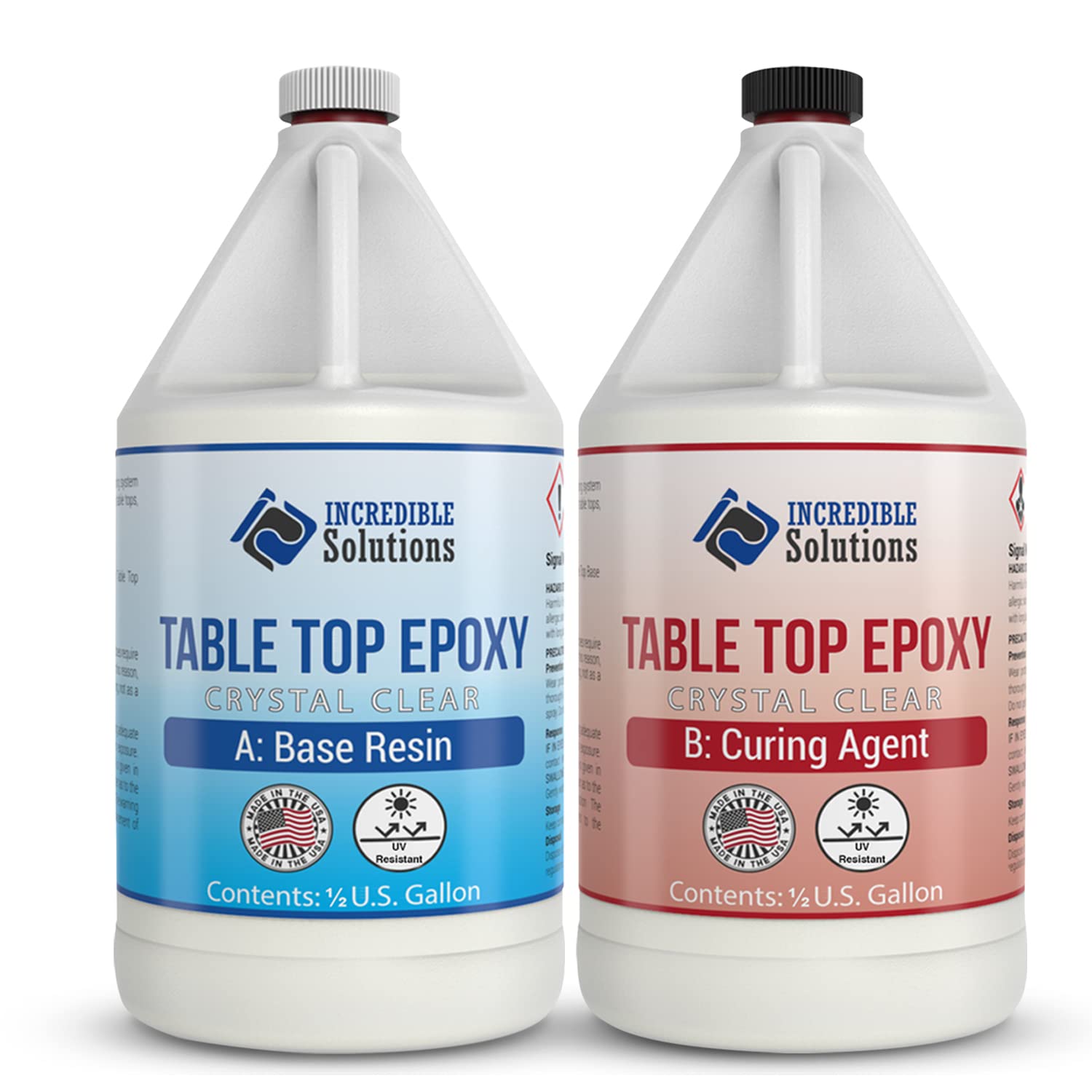 Crystal Clear Cast Tabletop Epoxy, 1 Gallon Pack of 2 H1547