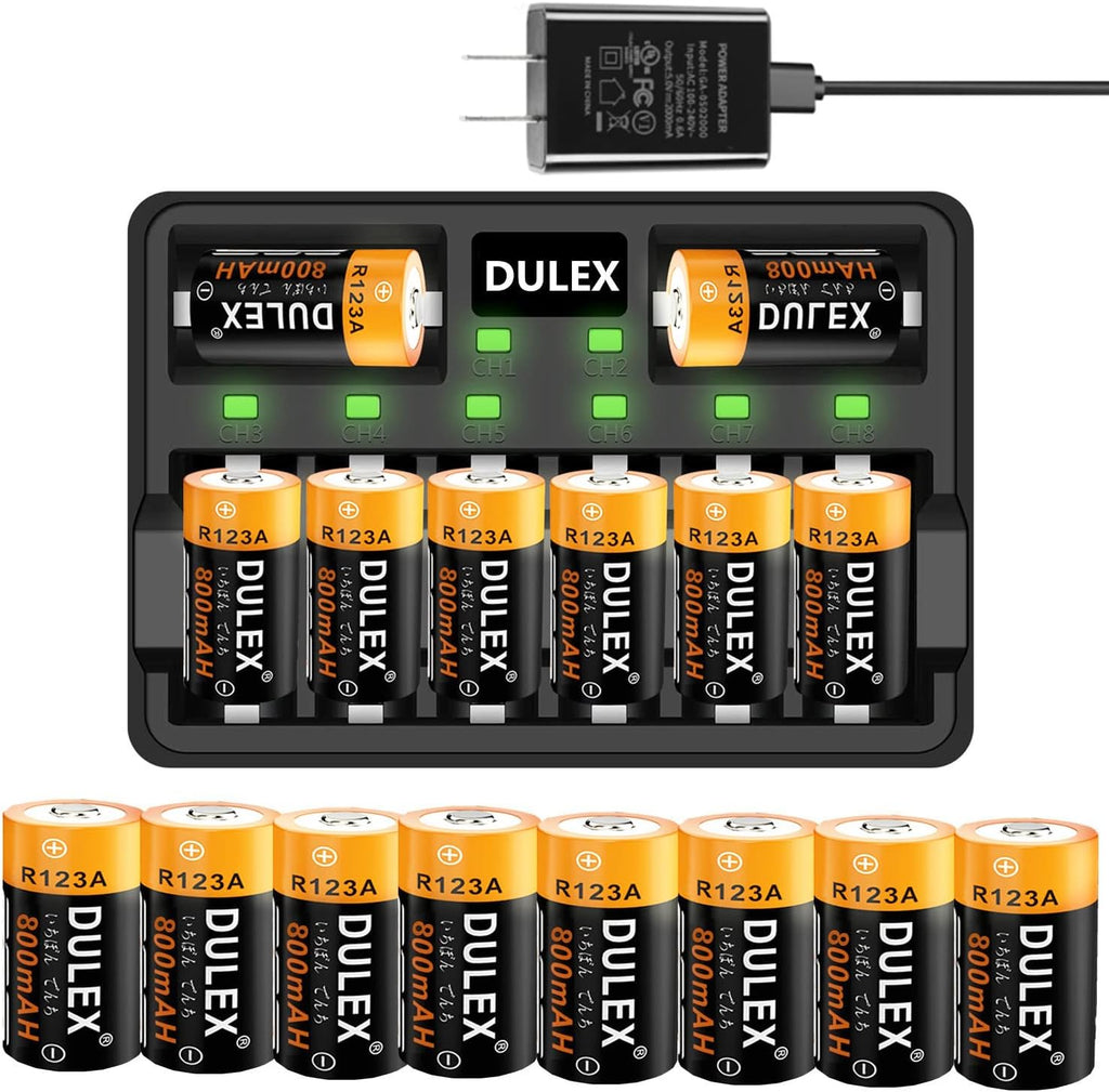 Rechargeable NiMH Batteries and Charger for Cameras, Pack of 2 P90635