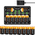 Rechargeable NiMH Batteries and Charger for Cameras, Pack of 2 P90635