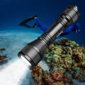 D550 Dive Light 1000 Lumens Scuba Dive Torch with Battery, Wrist Strap, Lanyard, Waterproof O-Rings S408660