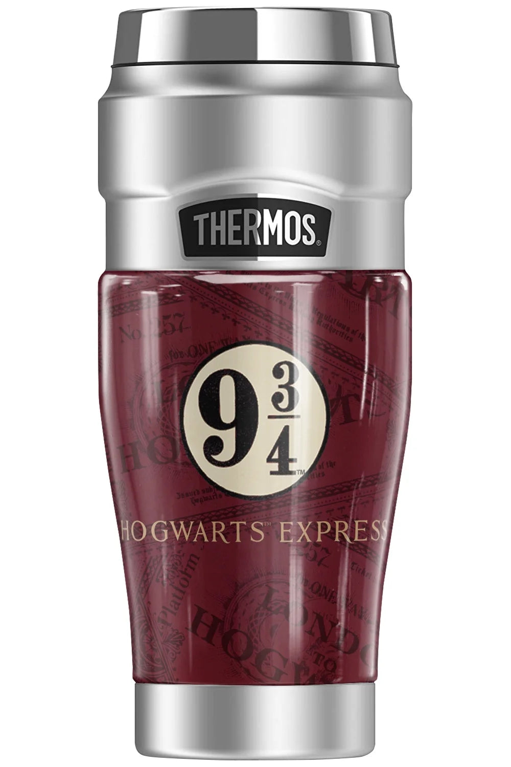 Harry Potter Hogwarts Express Tickets THERMOS STAINLESS KING Stainless Steel Travel Tumbler, Vacuum insulated & Double Wall, 16oz L149