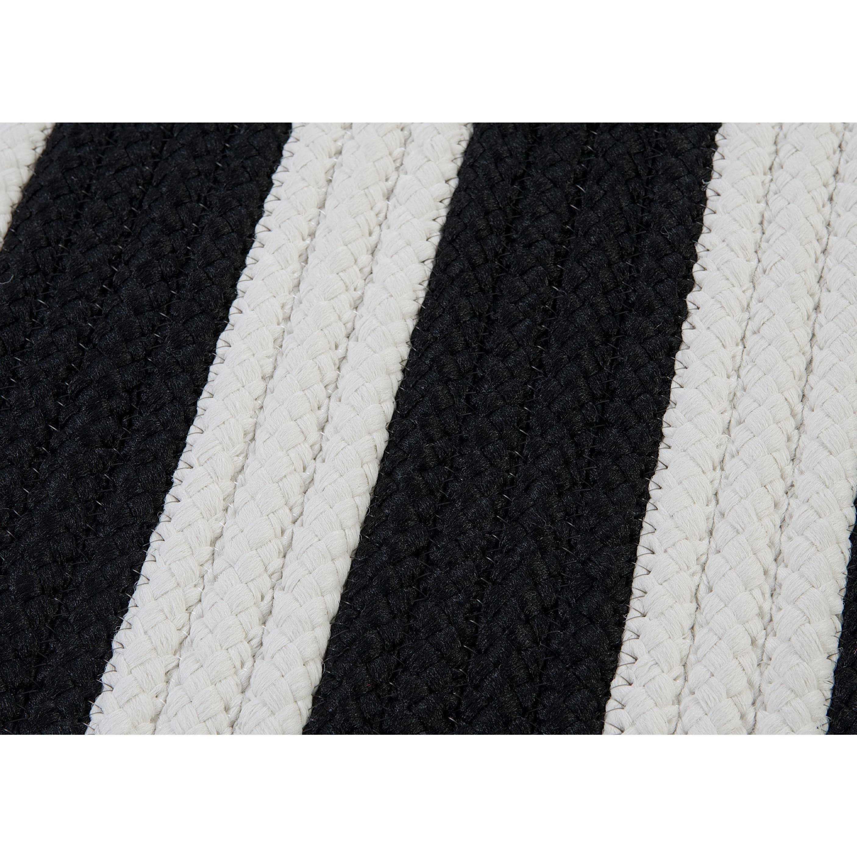 Black White Stripe Rug Y10896