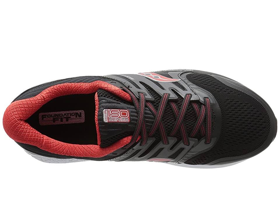 Grey/Black/Red Men&s Size 8.5 Running Shoes R604614