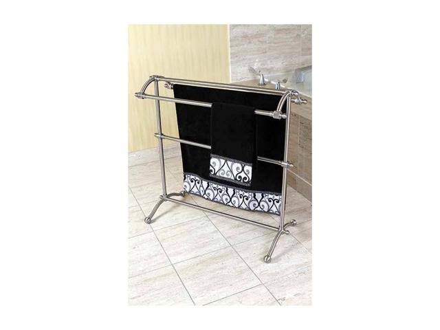 Satin Nickel Pedestal Towel Rack I406