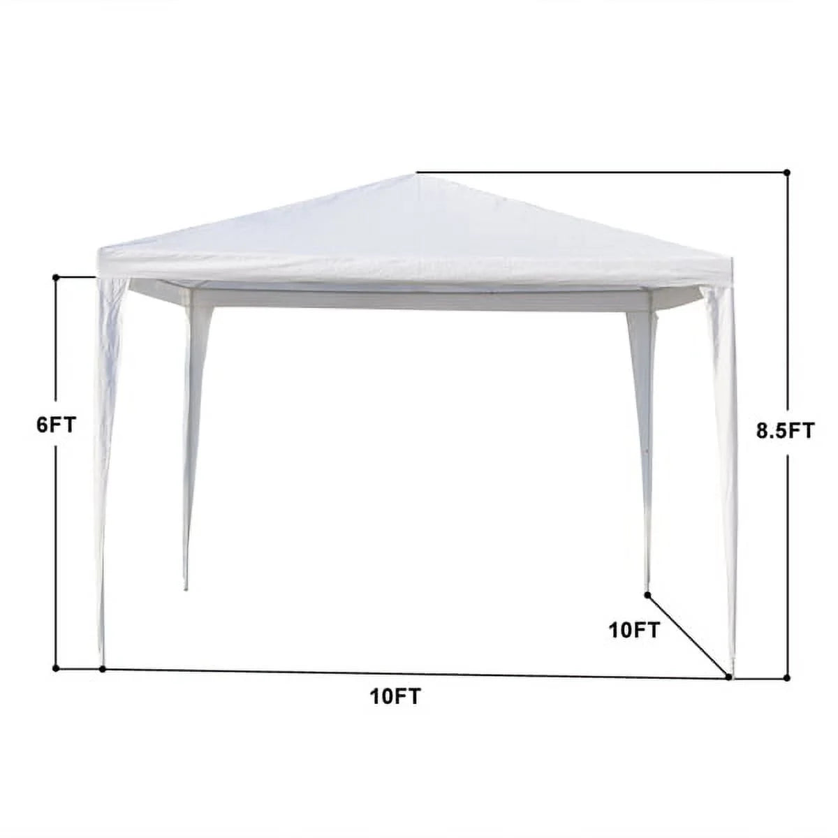 3 x 3m Three Sides Waterproof Tent White G9762