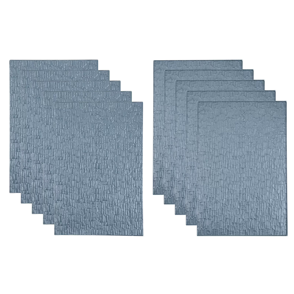 Miniature PVC Roof Tiles Dark Grey Pack of 10 W7446