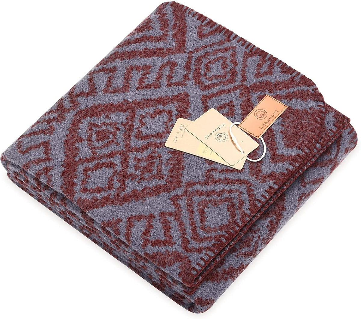 Wool Throw Merino Wool Blanket 55×80 Twin Size R816318