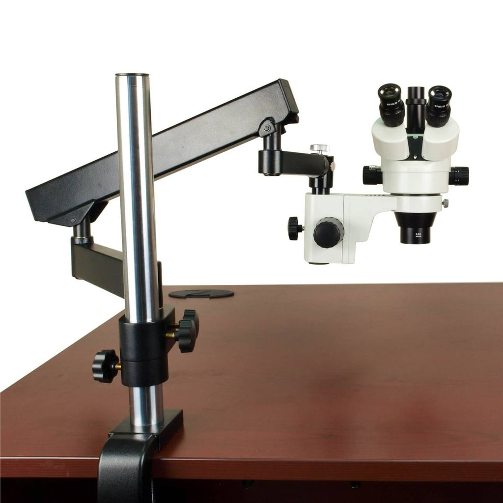 3.5X-90X Trinocular Zoom Stereo Microscope on Articulating Arm Stand U54525