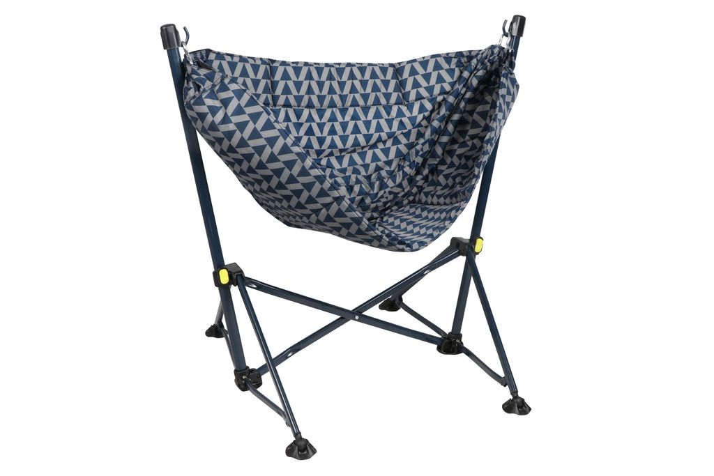 Blue Nylon Portable Hammock Camping Chair G599465