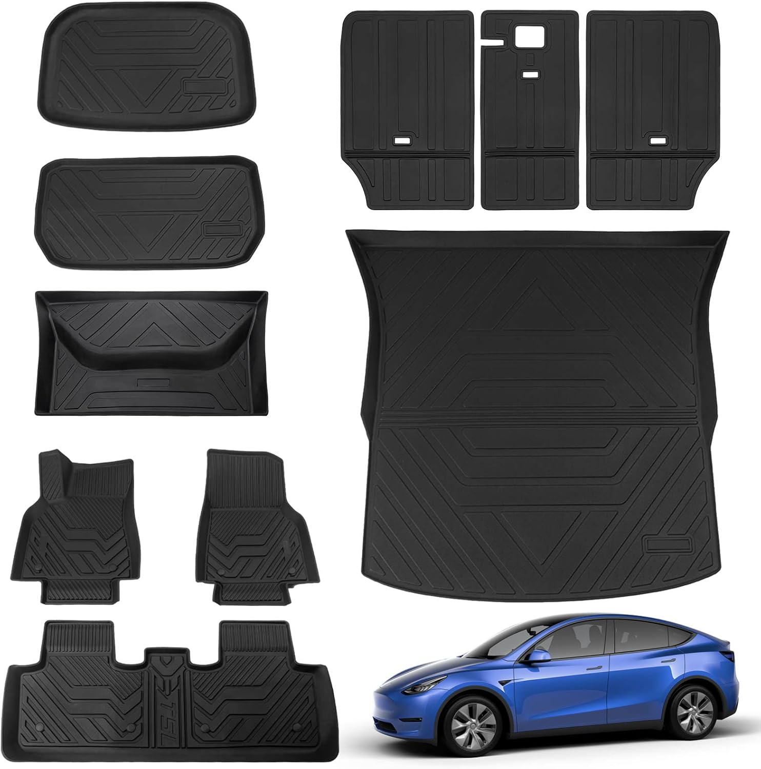 Tesla Model Y Trunk Mat Cargo Liner (A Set of Four) K458
