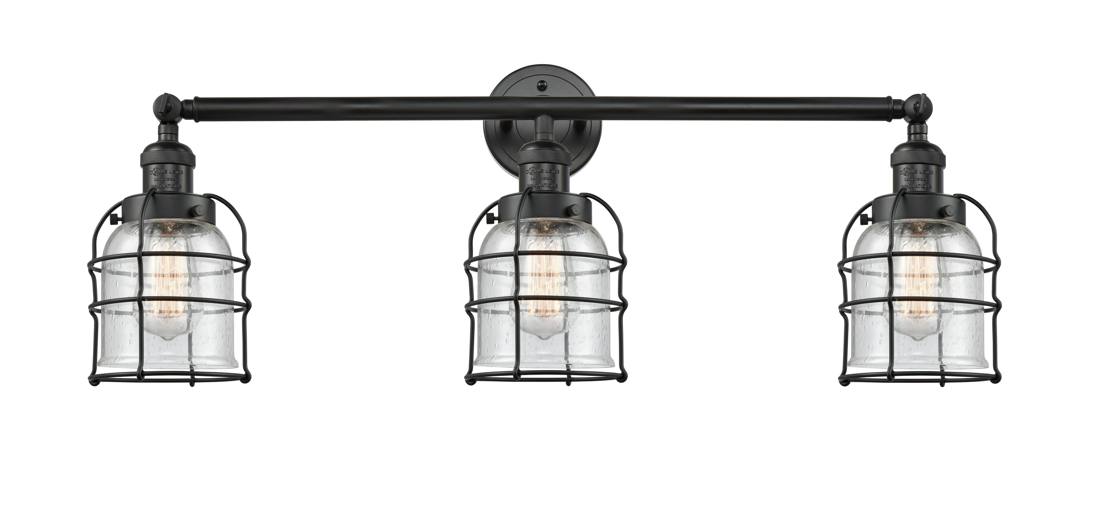Black 3 Light Bath Vanity Light I258