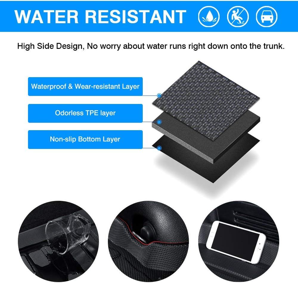 All Weather Waterproof Trunk Floor Mat Pack of 2 P183462