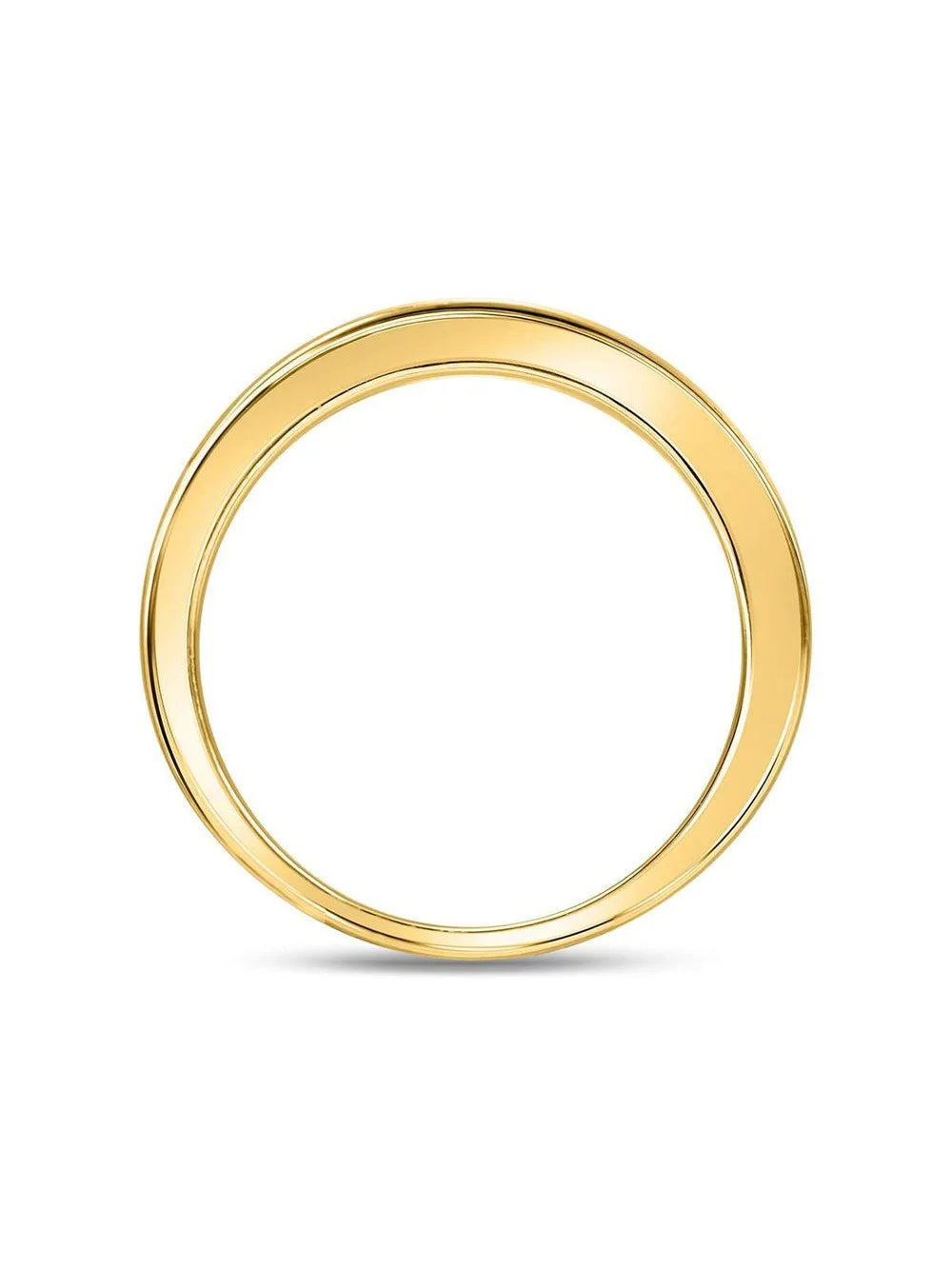 14K Yellow Gold Diamond Wedding Band Ring W189414