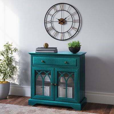 Antique Blue 2 Door Accent Cabinet K41884