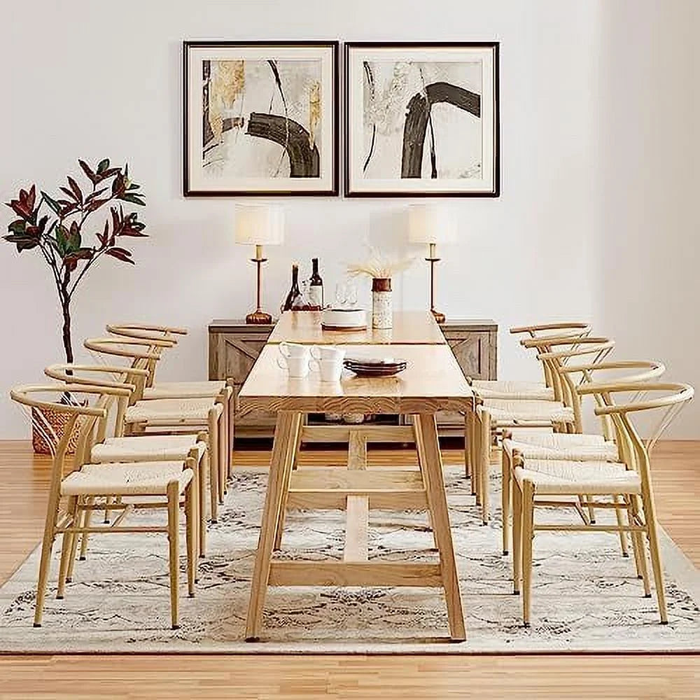 Black Rattan Metal Dining Chair with Hemp Seat Z3044