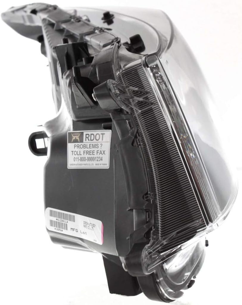 Headlight Assembly for Honda Accord Sedan 2008-2012 Passenger Side A86198