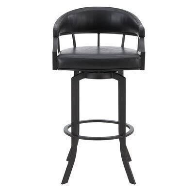 Black Swivel Bar Stool Y148892