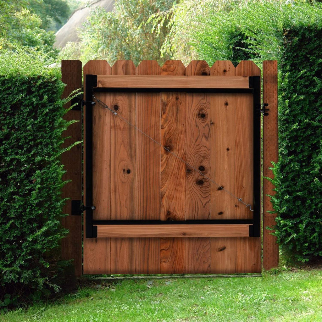 Steel Frame Gate Building Kit, 60x22-96 inch Wide Opening (2 Pack) U6546