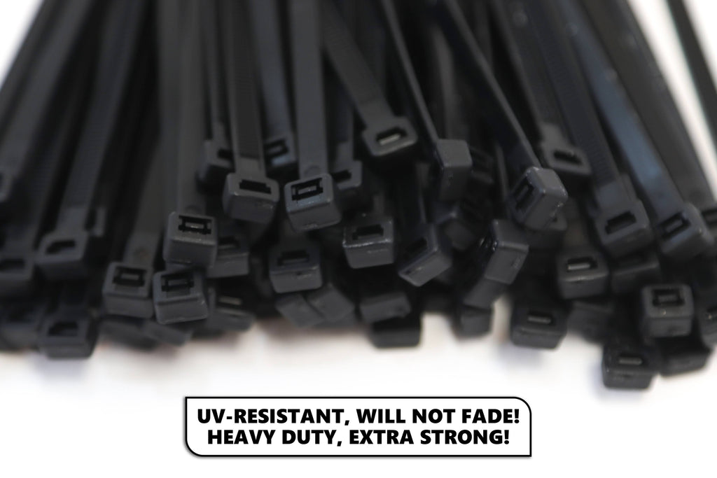 1000-Pack 4 Inches Black Nylon Zip Cable Ties Z6682