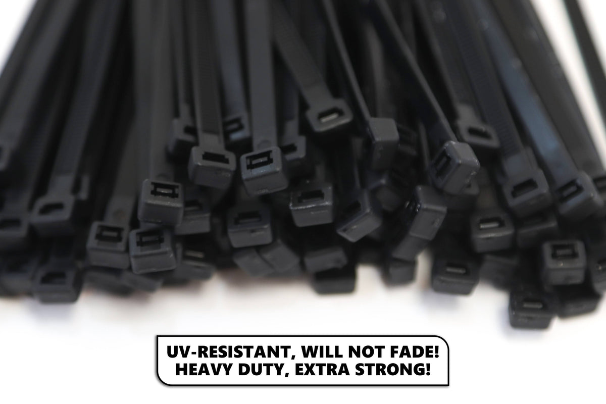 1000-Pack 4 Inches Black Nylon Zip Cable Ties Z6682