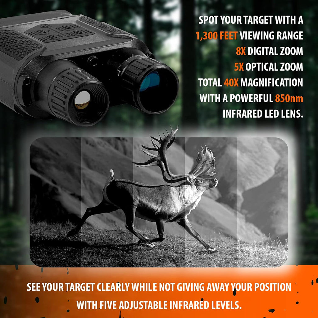 Rechargeable Infrared Digital Night Vision Binoculars with 40X Zoom L20079