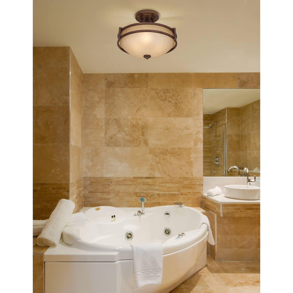 18x22 Wide Scavo Glass Ceiling Light Z7680