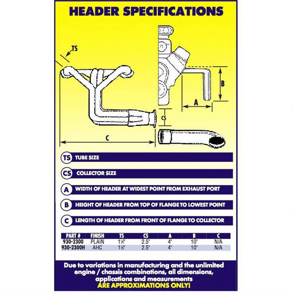 Exhaust Header H8918