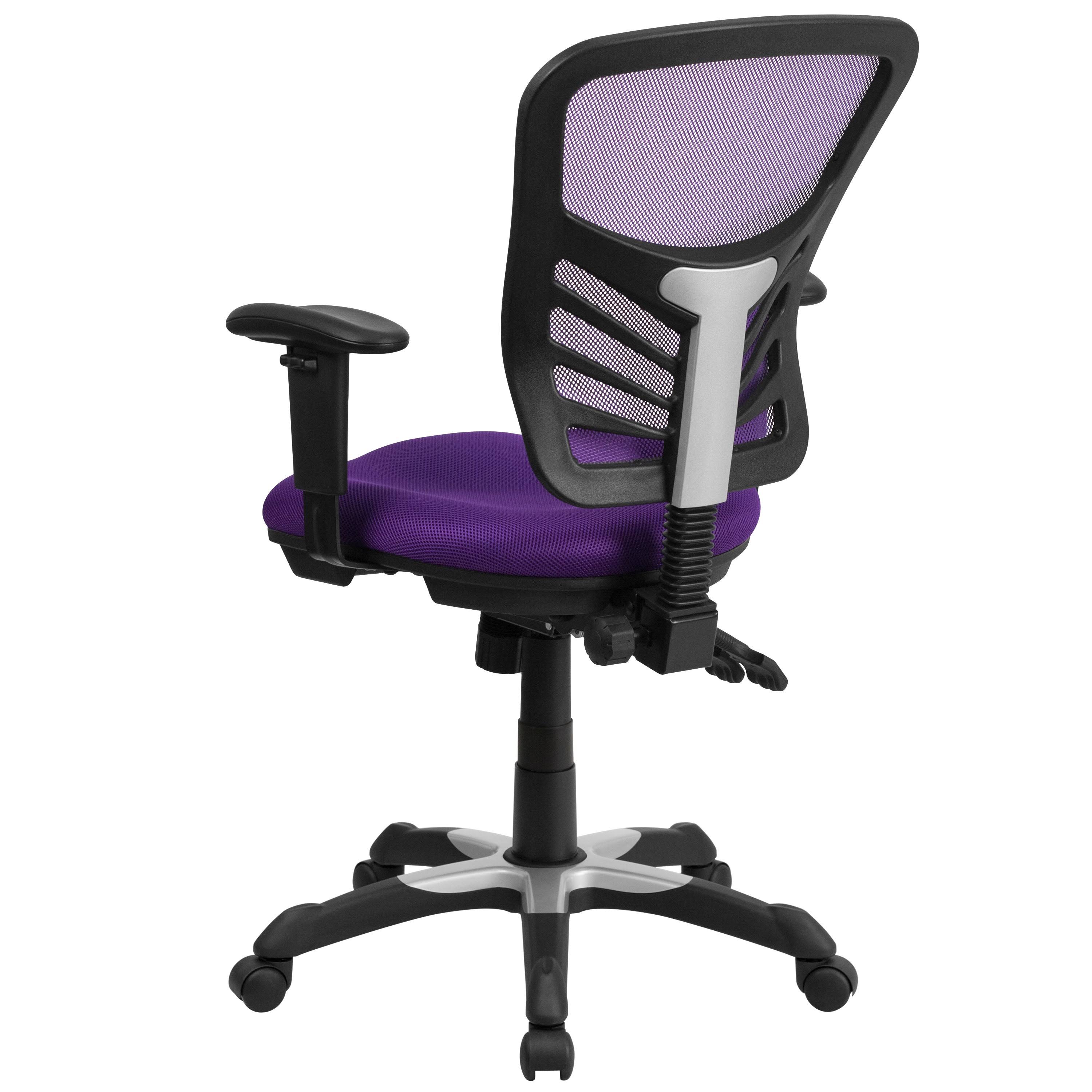 Purple Executive Mesh Back Swivel Office Chair N187564