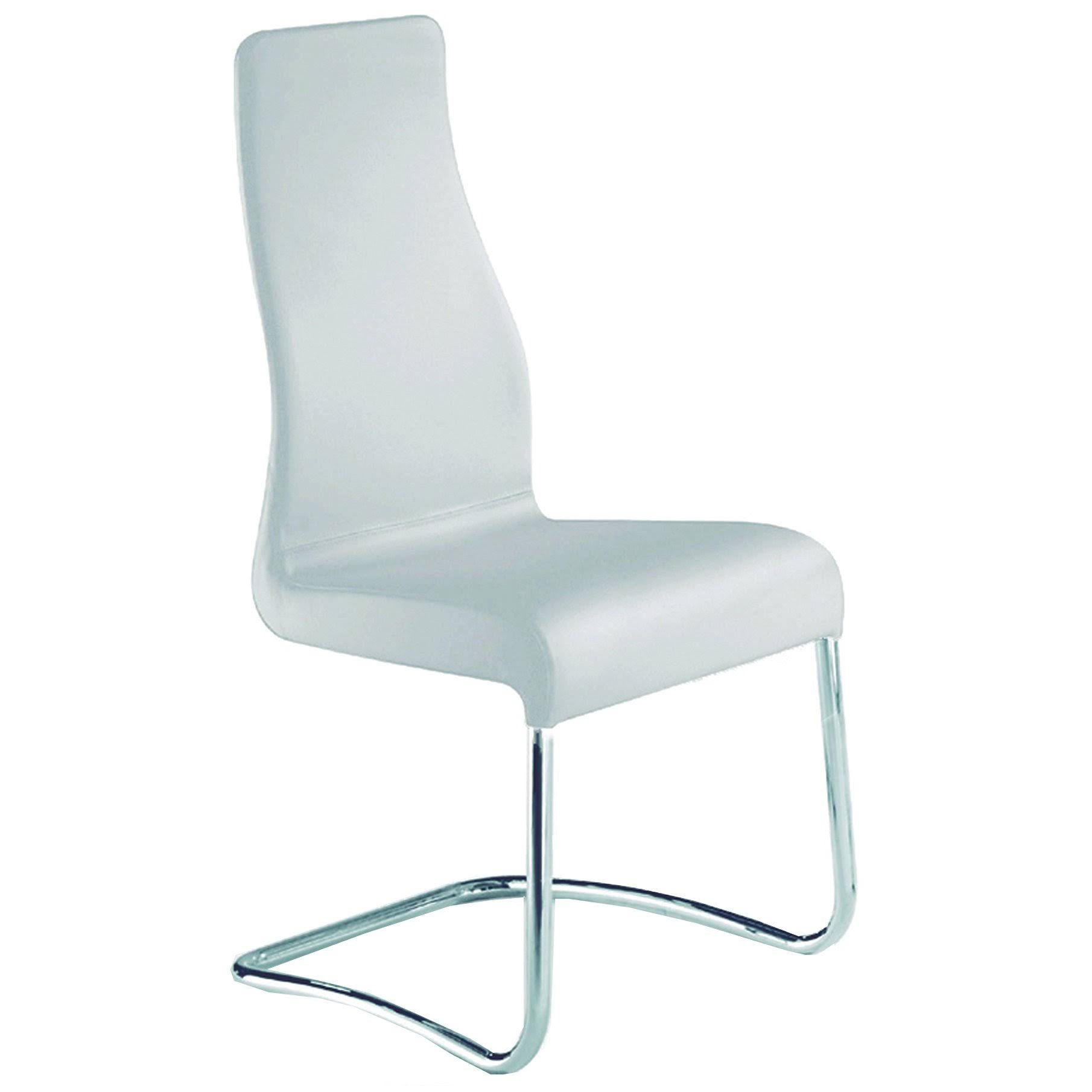 White Leather Dining Chair R942