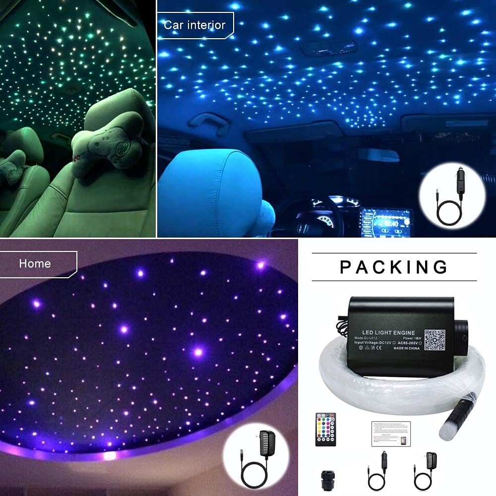 Bluetooth Fiber Optic Light Kit with Remote Control Pack of 2 X366178